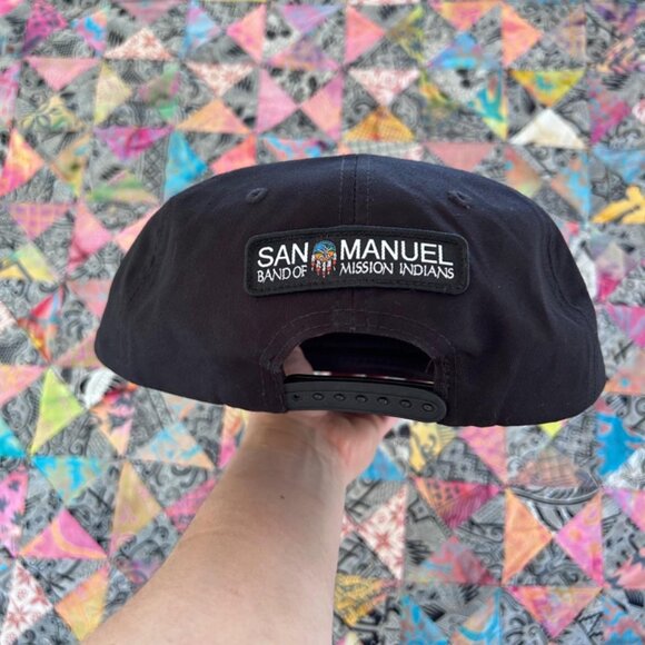 Las Vegas Raiders San Manuel Indian Bingo Casino Hat CAP Snap Back USED - Picture 4 of 7